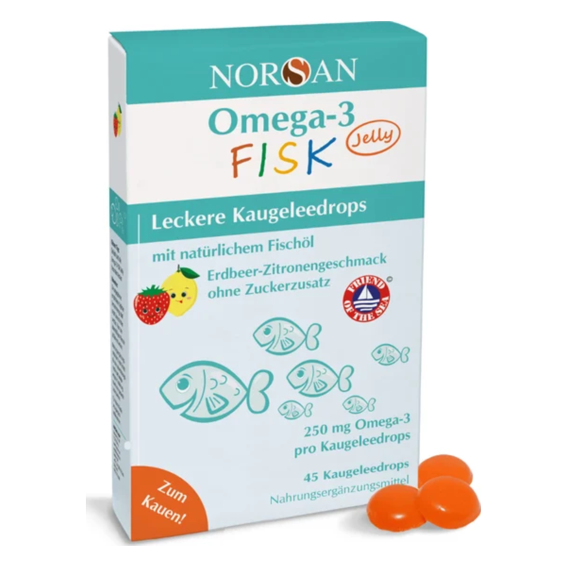 Norsan Omega-3 FISK Jelly Kids