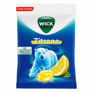 WICK Zitrone Hustenbonbons mit Menthol zuckerfrei
