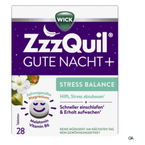 WICK ZzzQuil® Gute Nacht + Stress Balance Tabletten