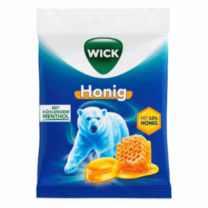 WICK Honig Hustenbonbons mit Menthol